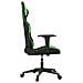Sedia da Gaming Massaggiante Nero e Verde in Similpelle - Foto miniatura 3