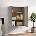 Mobile A Parete Grigio Sonoma 69,5x32,5x90 Cm Legno Multistrato - Foto miniatura 1