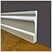 100ml Di Battiscopa Premium In Legno Massello Mod. Inglese 95x15 Laccato Bianco - Foto miniatura 1