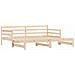 Divano Letto Con Letto Estraibile 90x200cm Legno Massello Pino - Foto miniatura 3