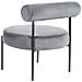 Velluto Poltrona Grigio Alpha - Foto miniatura 2