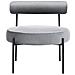 Velluto Poltrona Grigio Alpha - Foto miniatura 4