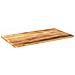 Piano Per Tavolo 120x60x1,5 Cm Rettangolare Legno Mango Grezzo - Foto miniatura 2