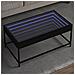 Tavolino Da Salotto Con Led Infinity Nero 90x50x41 Cm - Foto miniatura 1