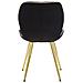 Sedia Paris Space Nera /gold Set 2 Pz Cm 46x58x77 - Foto miniatura 4