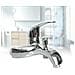 Rubinetto Miscelatore Cromato Casa Bagno Vasca Completo Di Kit Montaggio Jh-8062 - Foto miniatura 2