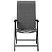 Sedie Pieghevoli da Giardino 8 pz Grigie in Polyrattan - Foto miniatura 2
