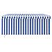 Tenda Sole Retrattile Manuale Con Parasole 3,5x2,5 M Blu Bianco - Foto miniatura 2