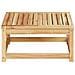 Lusso Casadino -  Tavolo Da Giardino 63x63x30 Cm In Legno Massello Di Acacia - Foto miniatura 3