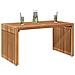 Tavolino da giardino 70x37,5x35,5 cm in legno massello di teak - Foto miniatura 3