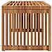 Tavolino da giardino 70x37,5x35,5 cm in legno massello di teak - Foto miniatura 6