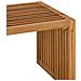 Tavolino da giardino 70x37,5x35,5 cm in legno massello di teak - Foto miniatura 9