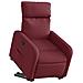 Poltrona Alzapersona Reclinabile Rosso Vino in Tessuto - Foto miniatura 3