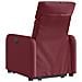 Poltrona Alzapersona Reclinabile Rosso Vino in Tessuto - Foto miniatura 5