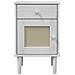 Comodino SENJA Aspetto Rattan Bianco 40x35x65 cm in Legno Pino - Foto miniatura 6