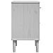 Comodino SENJA Aspetto Rattan Bianco 40x35x65 cm in Legno Pino - Foto miniatura 7