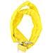Catena Antifurto Da 90 Cm Per Bicicletta Con Fodera In Tessuto E Lucchetto, Giallo - Foto miniatura 1