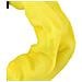 Catena Antifurto Da 90 Cm Per Bicicletta Con Fodera In Tessuto E Lucchetto, Giallo - Foto miniatura 3