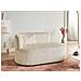 Chaise Longue Versione Sinistra Vanvey Velluto A Coste Beige Chiaro - Foto miniatura 1