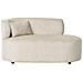 Chaise Longue Versione Sinistra Vanvey Velluto A Coste Beige Chiaro - Foto miniatura 3