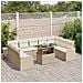 Set Divano da Giardino 10 pcs Beige 100 x 55 x 73 cm - Foto miniatura 3
