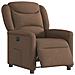 Poltrona Elettrica Reclinabile Marrone in Tessuto - Foto miniatura 3