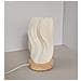 Lampada Da Tavolo Usb Dimmerabile Con Base In Legno - Lampada Da Comodino In Stile Nordico - Foto miniatura 2