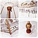 Parasol Balinese 260 Crema 210-220 cm Cotone e legno massello - Foto miniatura 9