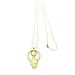 Collana Lunga, Design In Ottone Placcato Oro, 80 Cm - Foto miniatura 1