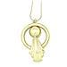 Collana Lunga, Design In Ottone Placcato Oro, 80 Cm - Foto miniatura 2