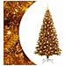 Albero di Natale con 300 LED con supporto Oro 180 cm PET - Foto miniatura 1