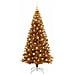 Albero di Natale con 300 LED con supporto Oro 180 cm PET - Foto miniatura 4