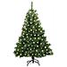 Albero di Natale artificiale con 150 LED Verde 150 cm PE e PVC - Foto miniatura 3