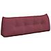 Cuscino per Schiena Rosso Vino 140 x 24 x 50 cm Tessuto - Foto miniatura 1