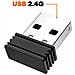 Mouse Ottico Senza Fili Ultra Preciso 1600 Dpi Con Ricevitore Usb 2.4g Portata 10m, Nero - Foto miniatura 5