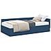 Struttura Letto Angolare con Materasso Altro 2 pcs Blu Tessuto - Foto miniatura 1