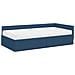 Struttura Letto Angolare con Materasso Altro 2 pcs Blu Tessuto - Foto miniatura 4