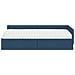 Struttura Letto Angolare con Materasso Altro 2 pcs Blu Tessuto - Foto miniatura 5