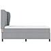 Letto a molle con materasso Grigio chiaro 140 x 190 cm Tessuto - Foto miniatura 7