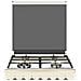 Cucina 4 Fuochi a Gas Forno Gas 60x60cm Beige L60RBG - Foto miniatura 2