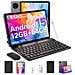 Tab A9 Android 15 Tablet con Tastiera, Tablet 10 Pollici Gemini AI, Con tastiera /stilo /custodia, 1280 * 800 HD IPS, 12GB (3GB+9GB) RAM + 64GB ROM, 6580mAh, WiFi 5, Doppia Speaker, 8MP+5MP, Tablet in Offerta Face ID /OTG - Foto miniatura 1