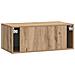 Mobile Porta TV da Muro Rovere Artigianale 78,5 x 41 x 30 cm - Foto miniatura 6