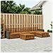 Set di divani da esterno 6 pcs Naturale 79 x 79 x 37 cm - Foto miniatura 2