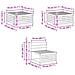 Set di divani da esterno 6 pcs Naturale 79 x 79 x 37 cm - Foto miniatura 9