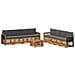 Set divani con cuscino 9 pcs Legno di Acacia Massello - Foto miniatura 1