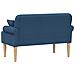 Loveseat con bottoni imbottiti Blu 120 x 65 x 79 cm Tessuto - Foto miniatura 5