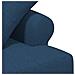 Loveseat con bottoni imbottiti Blu 120 x 65 x 79 cm Tessuto - Foto miniatura 6