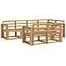 Set di divani da esterno 7 pcs Bianco Legno di Acacia Massello - Foto miniatura 1