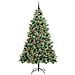 Albero di Natale artificiale 300 LED Bianco caldo PVC e Metallo - Foto miniatura 3
