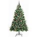Albero di Natale artificiale 300 LED Bianco caldo PVC e Metallo - Foto miniatura 4
